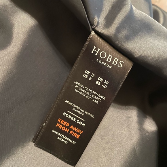 HOBBS Navy Polka Dot Dress - Picture 6 of 6